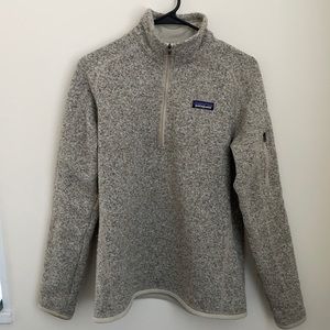 Patagonia better sweater 1/4 zip in Pelican